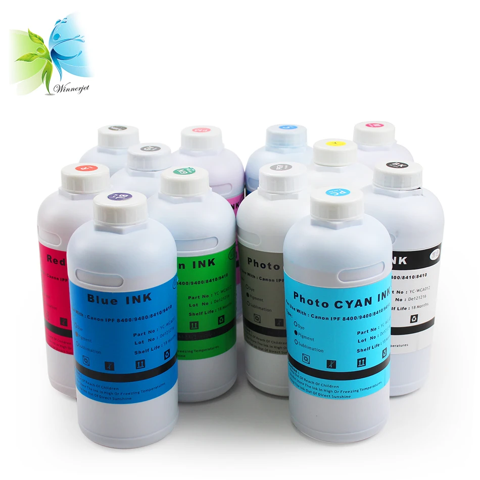 1000ml*12colors IPF8400 IPF9400 Waterproof Pigment Ink Refill For Canon PFI-706 Printer Cartridge | Компьютеры и офис