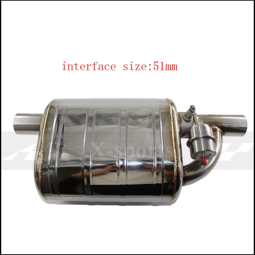 valve Mufflers 51mm Автомобиль выхлопной трубы вакуумный насос переменные глушители клапанов дистанционное управление нержавеющая сталь Универсальный ID 51 мм 63 мм 76 мм - Цвет: valve Mufflers 51mm