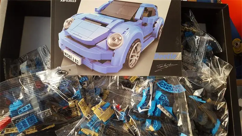 Строительные блоки модель автомобиля 944 шт. кирпич Brinquedos мальчик Подарки