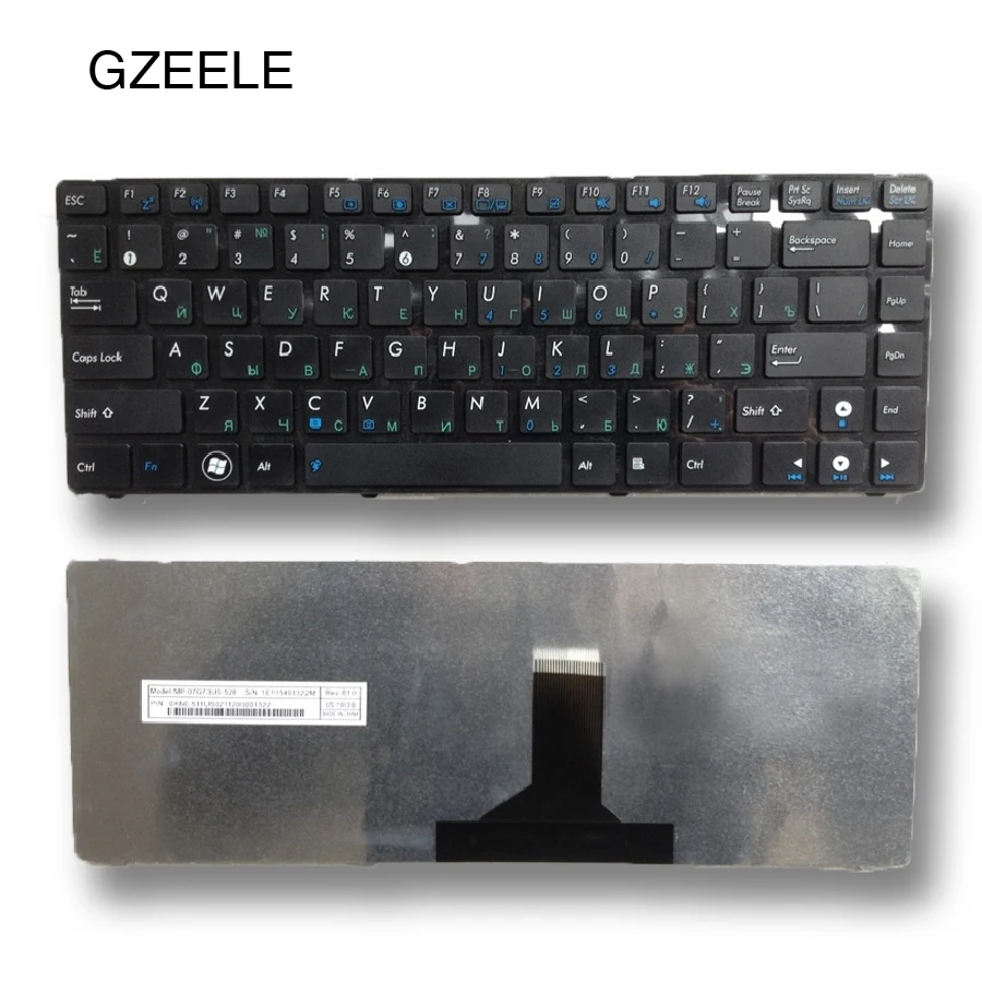 

GZEELE NEW Laptop keyboard FOR ASUS k43t U35J U80 U80E U80V K43BR K43BY K43TA K43TK K43U UL80VT RU LAYOUT Black keyboard