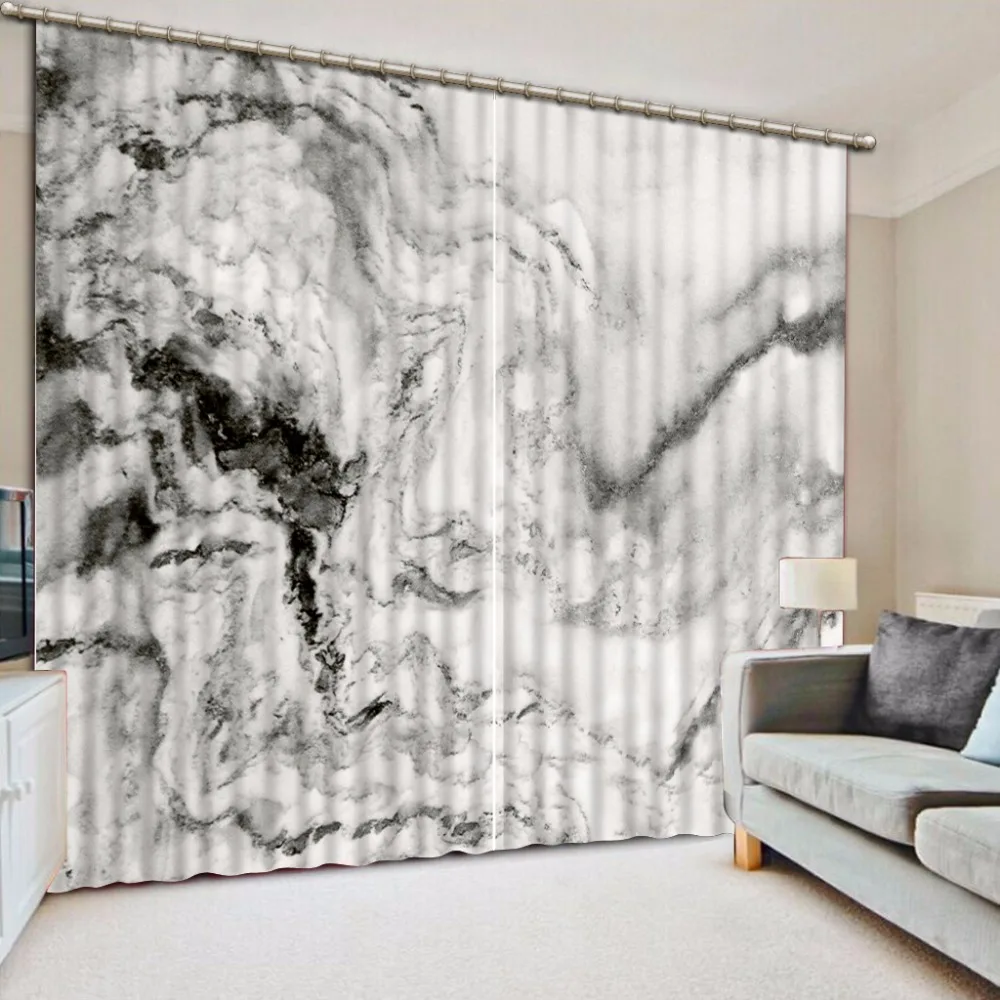 

Fashion Customized marble curtains modern home decor