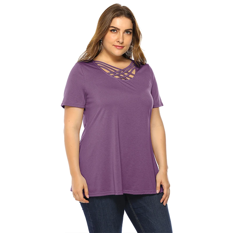 2019 футболка большого размера Женская поперечная полоса свободная тонкая с