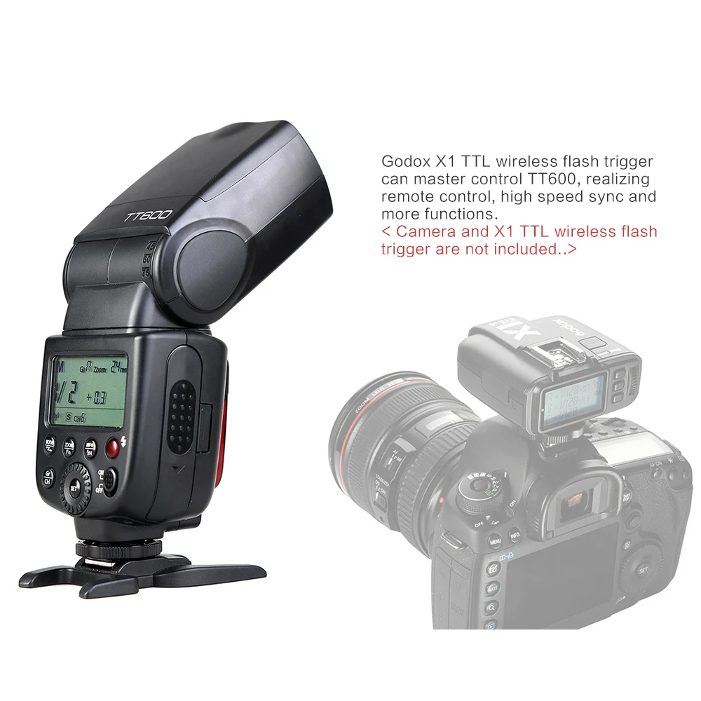 Беспроводная вспышка Godox Speedlite TT600 TT600S 2 4G TTL + фотовспышка/N/S/F/O триггер Bluetooth по