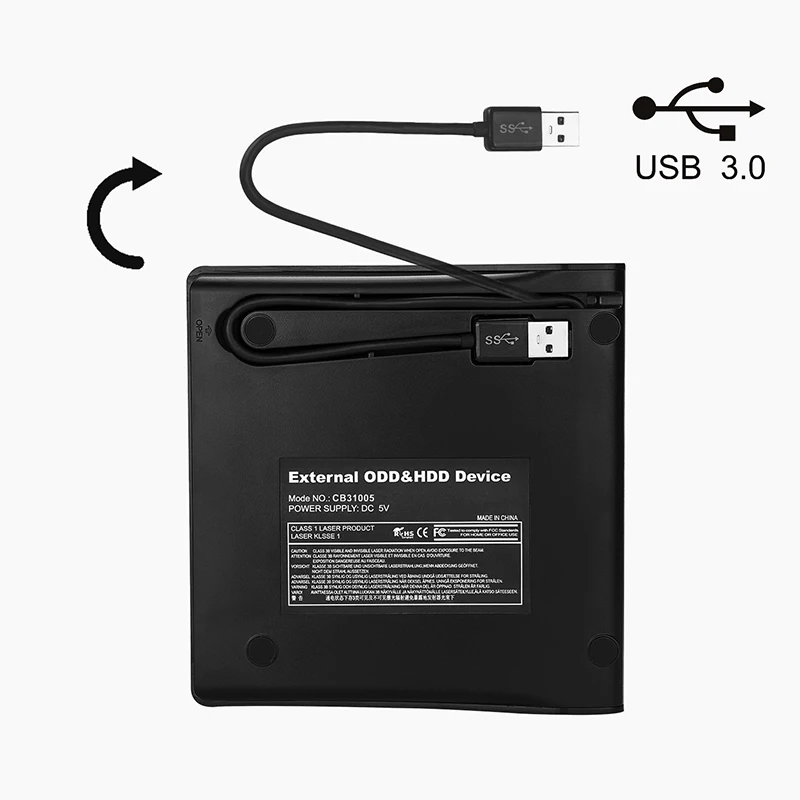 Новейший USB 3.0 внешний DVD RW Burner CD Disc Player Портативный оптический привод для MacBook /