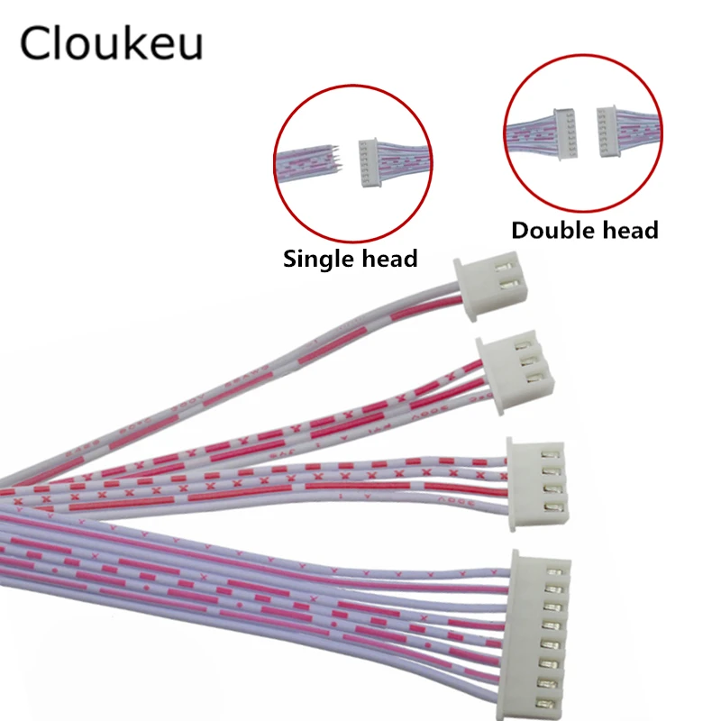 

Электронный соединительный кабель XH2.54, 5 шт., штекер 2,54 мм, 500 мм, 50 см, 2P, 3P, 4P, 5P, 6P, 7P, 8P, 9P, 10P, 11P, 12P