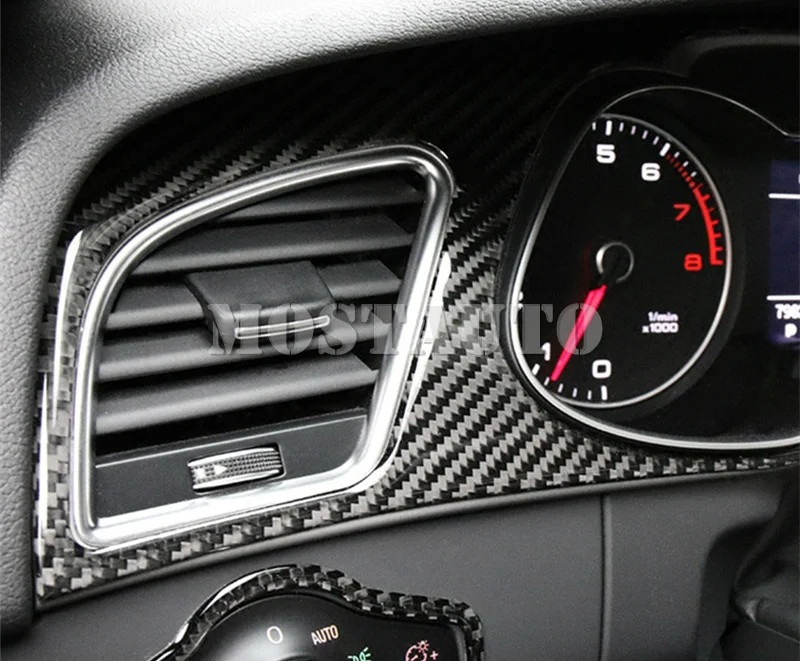 Для Audi A5 S5 консоль из углеродного волокна приборная панель литье покрытие 2008-2016 2