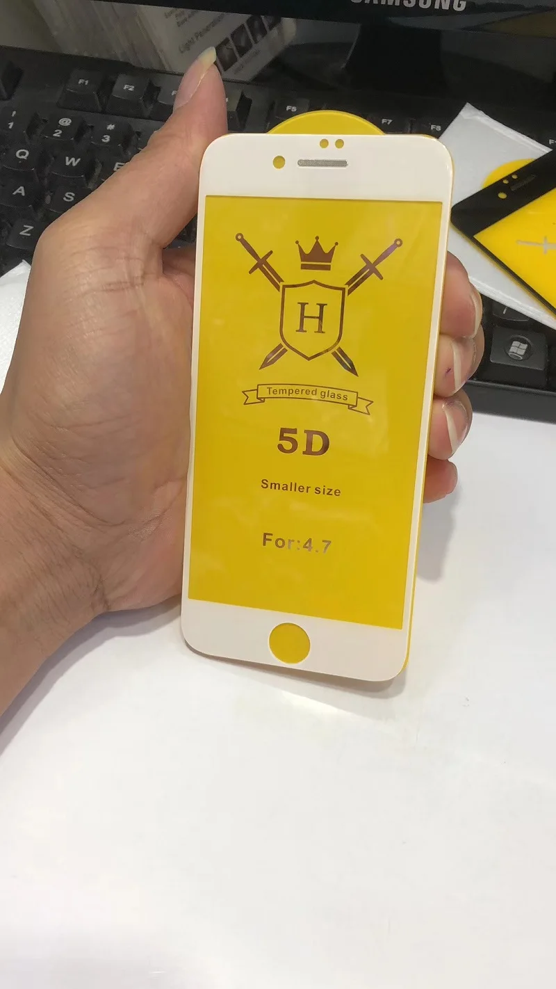 5D изогнутая для iPhone XR xs max полностью клейкая Гелевая пленка X 8 7 6s plus стеклянная
