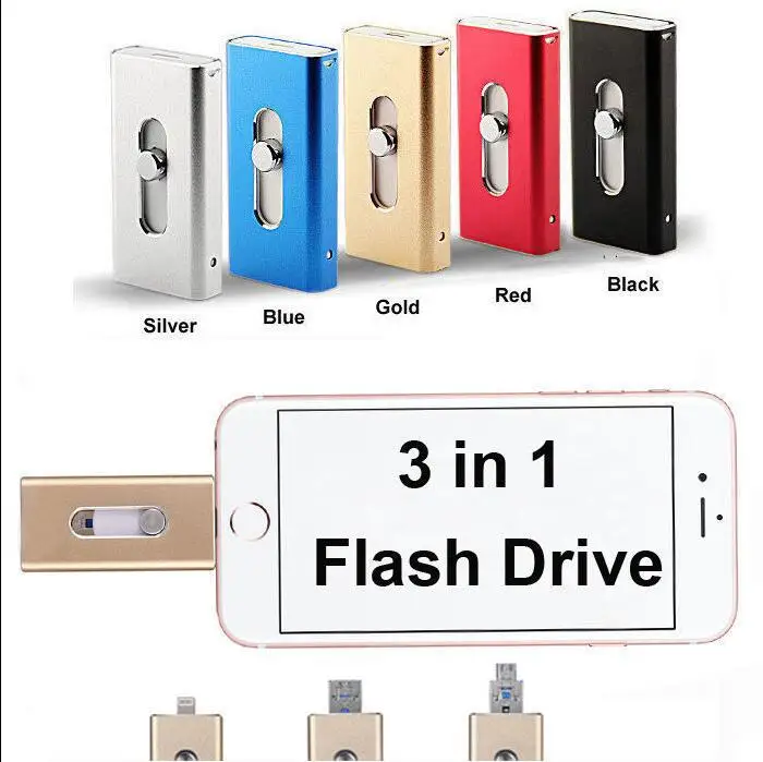 Лидер продаж! Usb флеш накопитель 16 Гб/32 ГБ/64 Гб/128 ГБ HD внешний карта памяти для iphone8