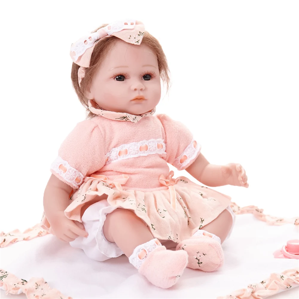 Новый дизайн Alive Babies Dolls Reborn 18 дюймов Boneca Мягкая силиконовая Детская кукла игрушка