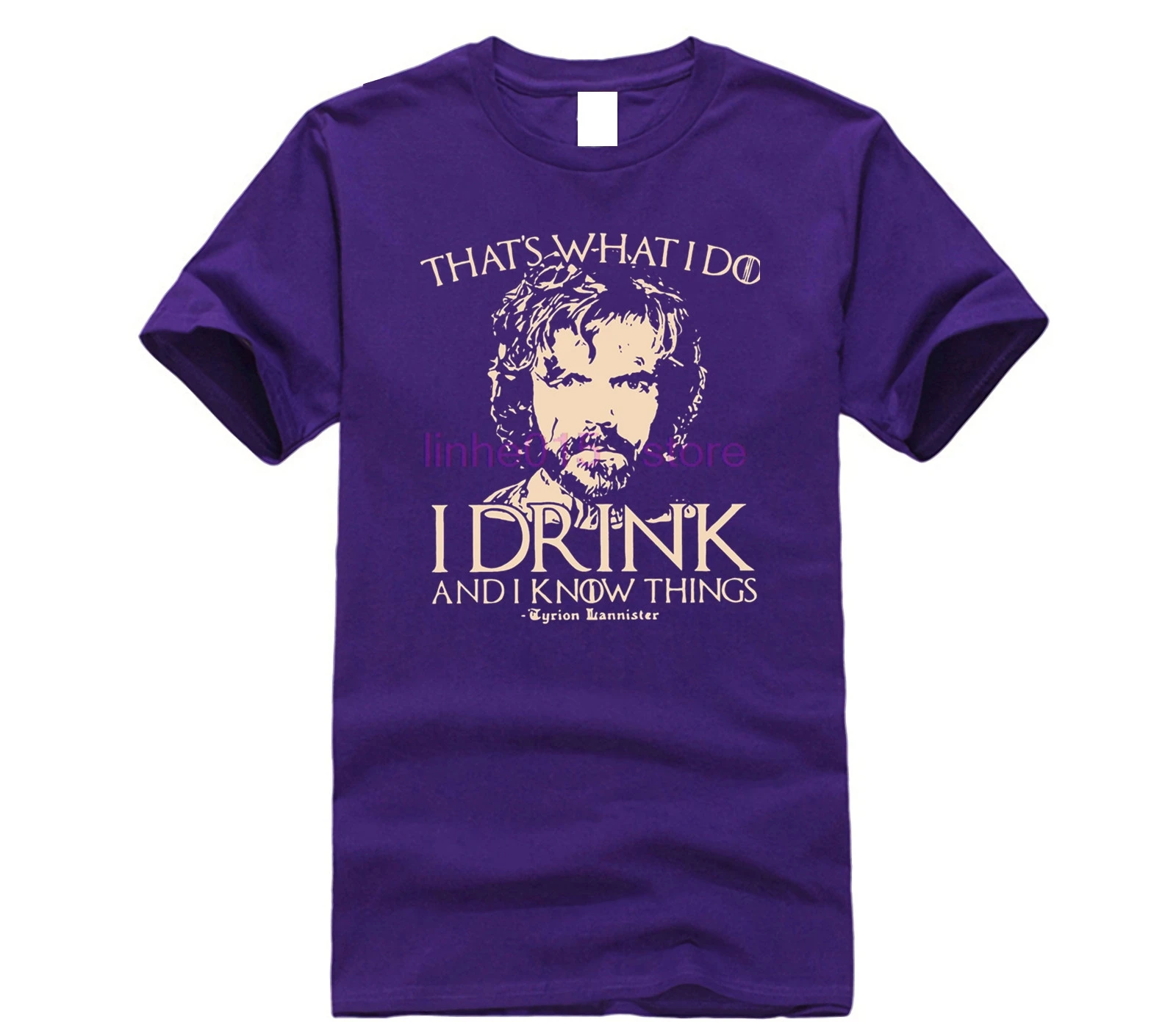 Игра престолов футболка я пью и знаю вещи футболки Tyrion Lannister для мужчин Топы