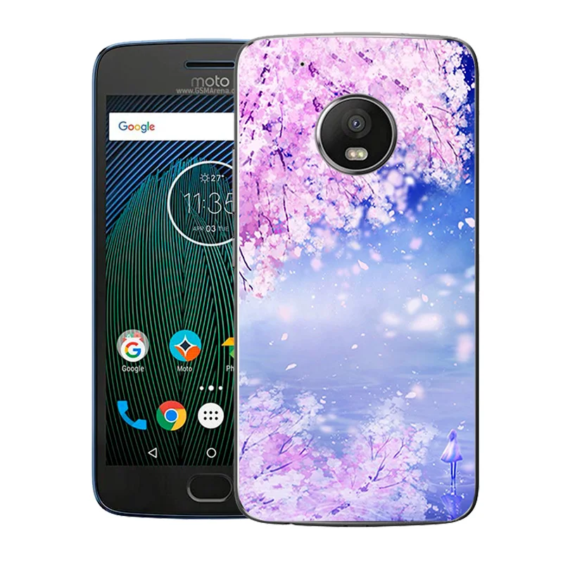 Чехол для телефона Motorola Moto G5 Plus мягкий силиконовый защитный чехол на заднюю