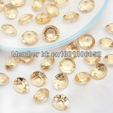Бесплатная доставка -- 500 шт Aque Blue 4ct (10 мм) алмазные Конфетти Акриловые бусинки для
