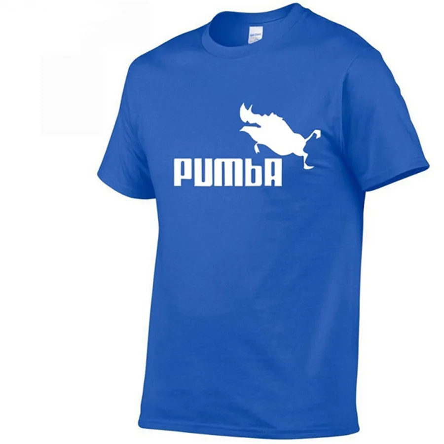2019 funny tee cute t shirts homme Pumba men casual short sleeves cotton tops cool tshirt summer jersey costume t-shirt | Мужская одежда