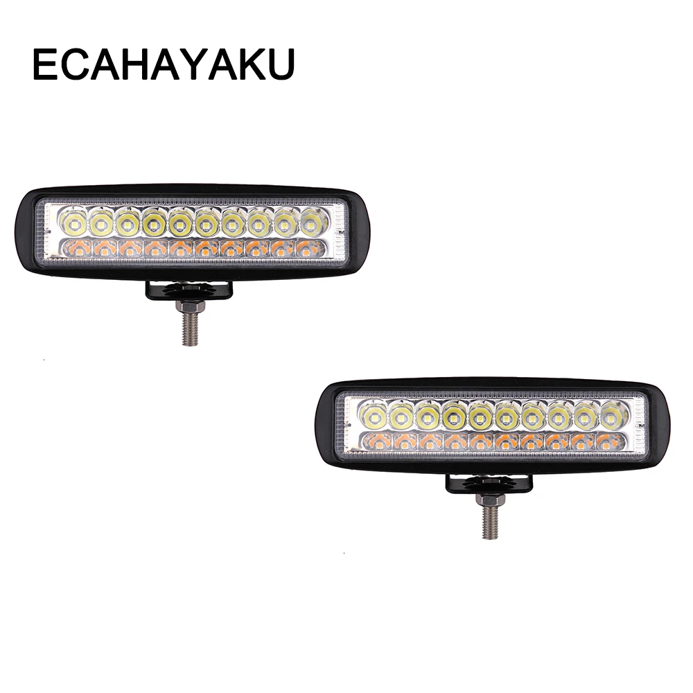 Фара светодиодная ECAHAYAKU 2x6 дюймов 60 Вт 12 В 24 В|Световая рейка/рабочее освещение| |