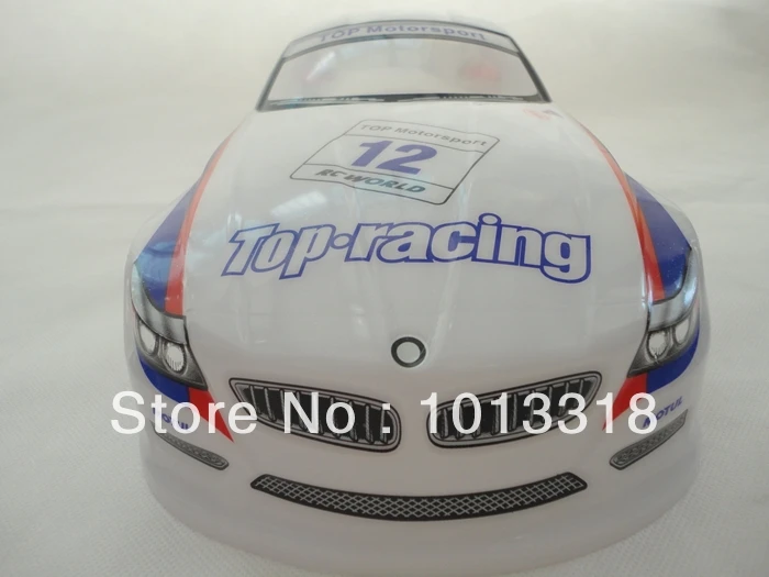 Ewellsell 042 190 мм ПВХ Окрашенный корпус 1/10 для 1:10 RC автомобиль белый/серебристый 2