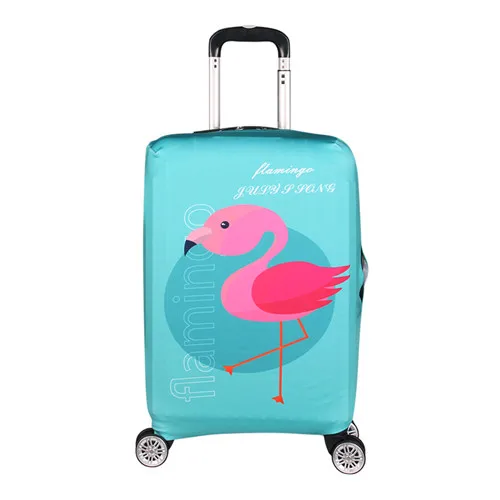 suitcase cover 2 JULY'S SONG Фламинго костюм Чехол Эластичный Защитный чехол на чемодан Крышка Аксессуары для путешествий 18-32 дюймов дорожная тележка костюм чехол Чехол - Цвет: suitcase cover 2