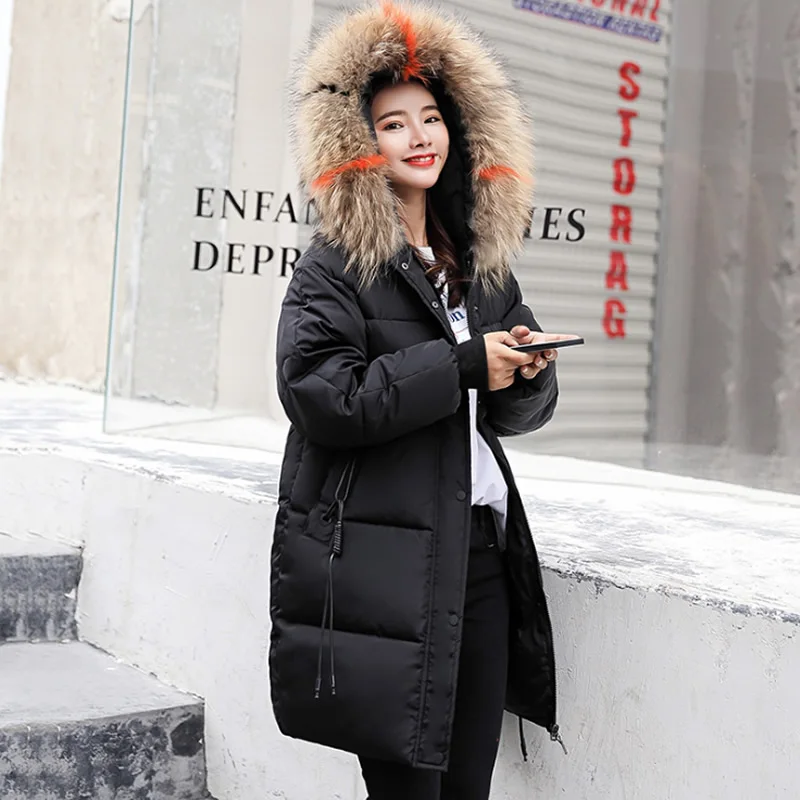 Пуховик для беременных; manteau; женская зимняя одежда; куртка для беременных; утепленная хлопковая одежда; casacos; Длинные парки; Повседневная Верхняя одежда - Цвет: Черный