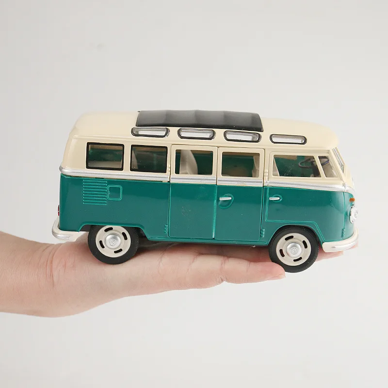 Классический 1:24 T1 автобус из металлического сплава Модель автомобиля 2 цвета