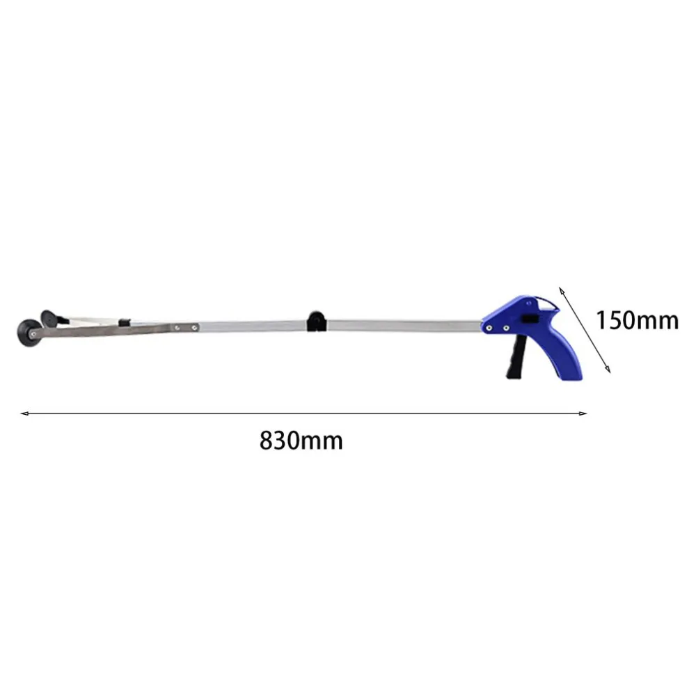 

82cm Foldable Garbage Pick Up Tool Grabber Reacher Stick Reaching Grab Claw Gripper Extend Reach Cleaning Tool Garden School