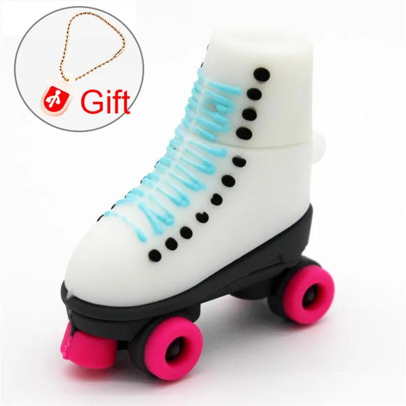 Pink JASTER, новинка, роликовые коньки, USB флеш-накопитель, USB 2,0, флеш-накопитель, Миньоны, карта памяти, флешка, 4 ГБ, 8 ГБ, 16 ГБ, 32Гб, 64 ГБ, подарок - Color: Pink