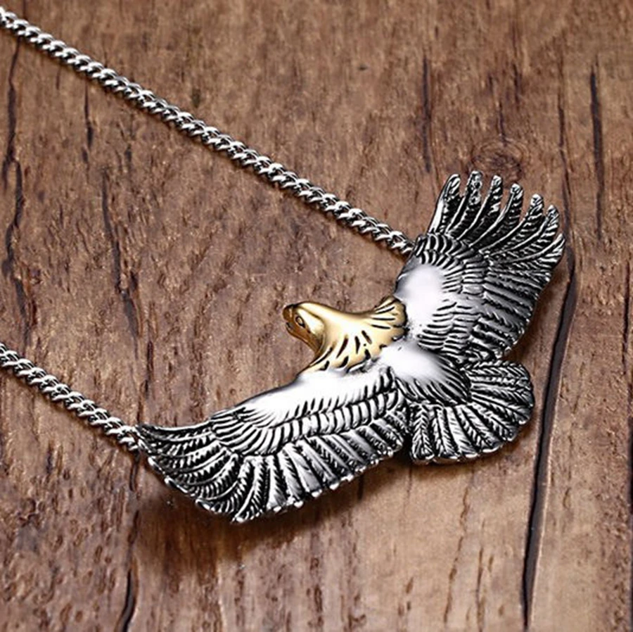 Новое модное мужское ожерелье из нержавеющей стали takahashi goro eagle никогда не