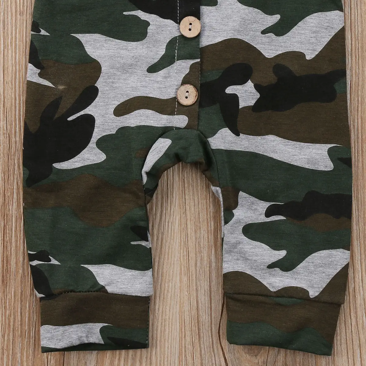 Baby Boy Girl Camouflage Romper One piece Long Sleeve Jumpsuit Hoodies Hoody Playsuit Outfit Clothes