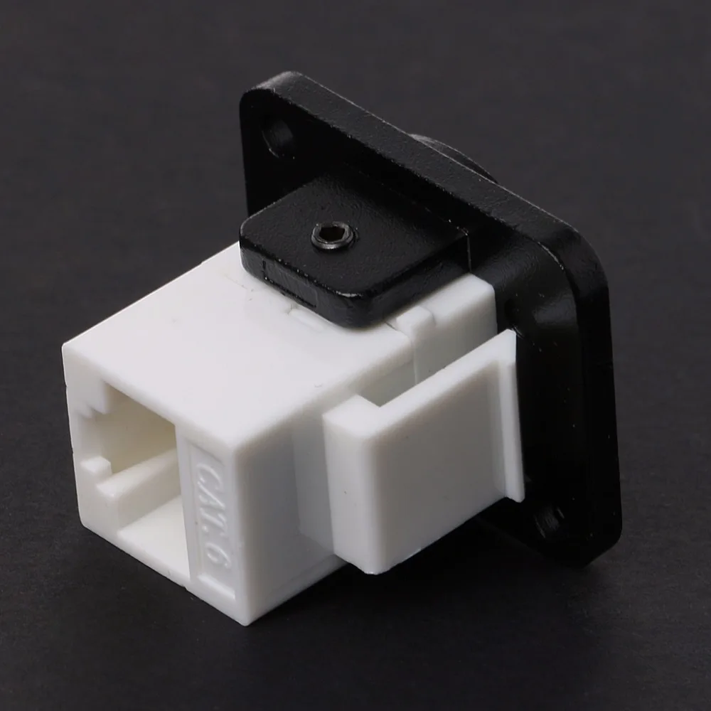 RJ45 Network Connector Metal Panel Socket D Type Mounting CAT5E CAT6 | Обустройство дома