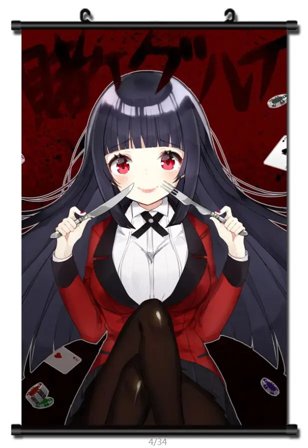 Японское аниме Kakegurui компульсивный игрок Mary Saotome & Kirari Momobami Yumeko Jabami домашний Декор