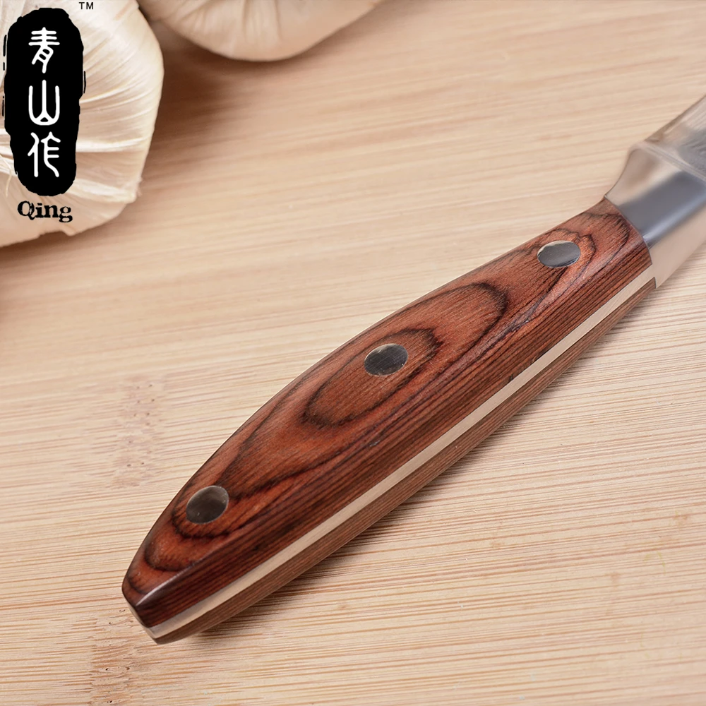 QING бренд Дамасская сталь кухонный нож 5 &quot3 5&quot Универсальный для очистки овощей