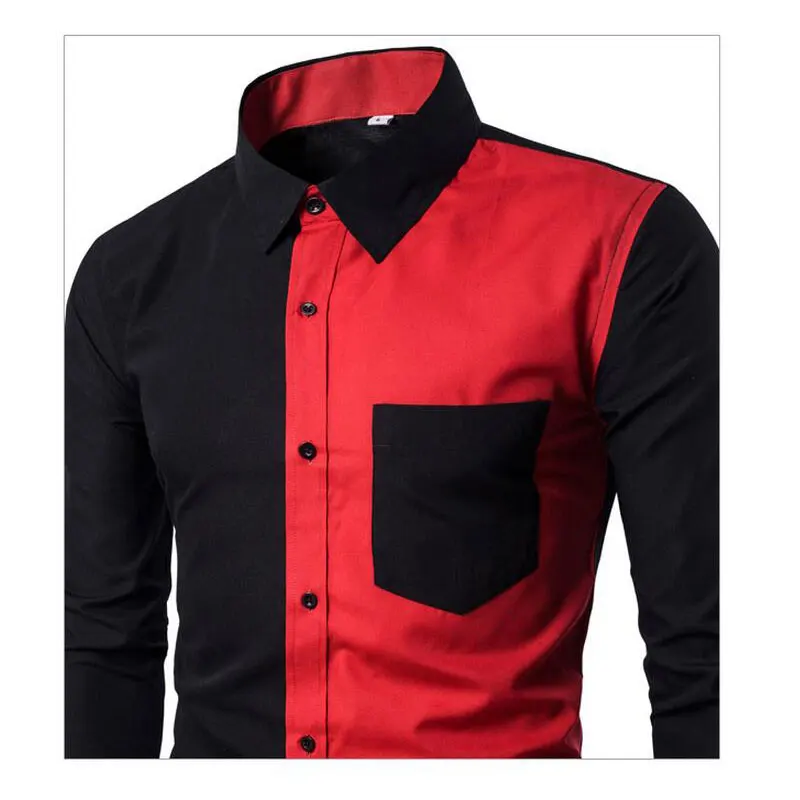 Новинка осенне зимняя Хлопковая мужская рубашка высокого качества модная черная