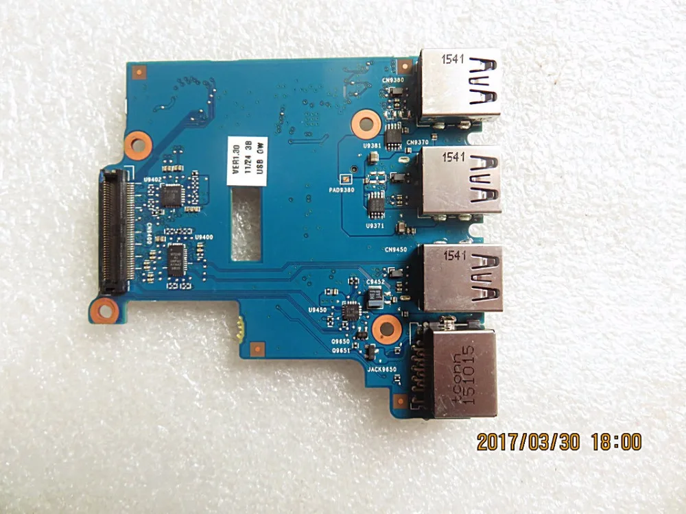 Оригинальная USB аудио плата для HP Probook 650 G1 655 интерфейсная сетевая 6050A2566801 A03