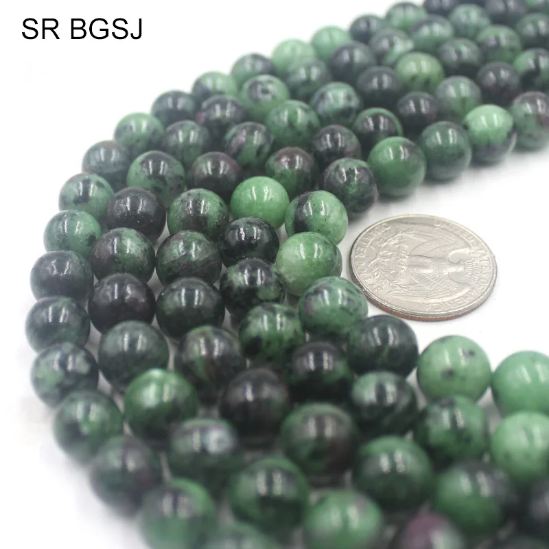Free Shipping 4 6 8 10 12mm Round Stones Rubys Zoisite Jewelry Findings Wholesale Beads Strand 15&quot|Бусины| |