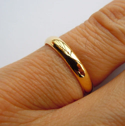 Простое кольцо из стерлингового серебра 3 мм ручной работы все размеры GB001YP|band