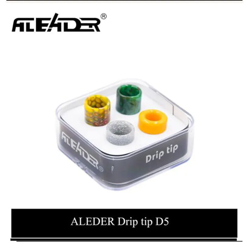 

Original reewape Drip Tip Aleader 4 drops mouthpiece box Kit 510 810 mouthpiece for vape E Cigarettes tank atomizers accessories