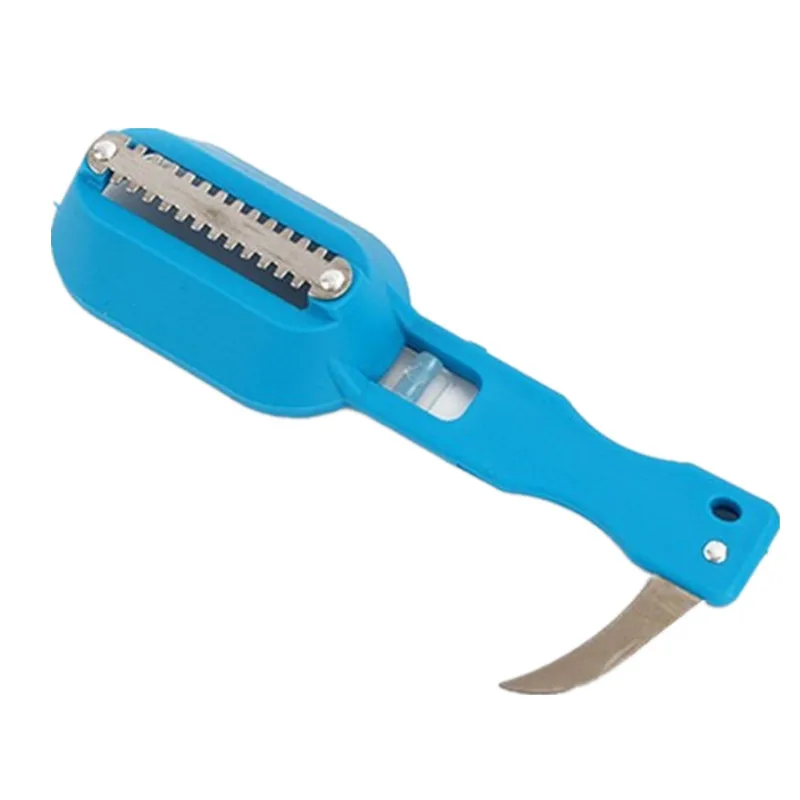 Рыбья чешуя кожи Remover Scaler и нож Fast Cleaner инструменты для уборки на кухне выскабливание рыбья чешуя скребок Кухня аксессуары D5