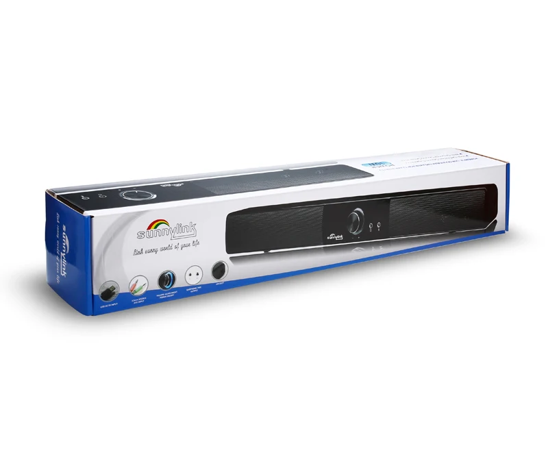 SUNNYLINK HIFI USB динамик 10 Вт для компьютера звуковая панель встроенный сабвуфер