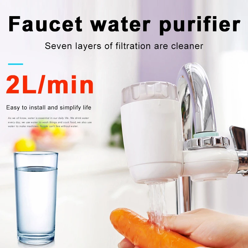 Фильтр для воды кран фильтр белый очиститель бытовой экологический керамический