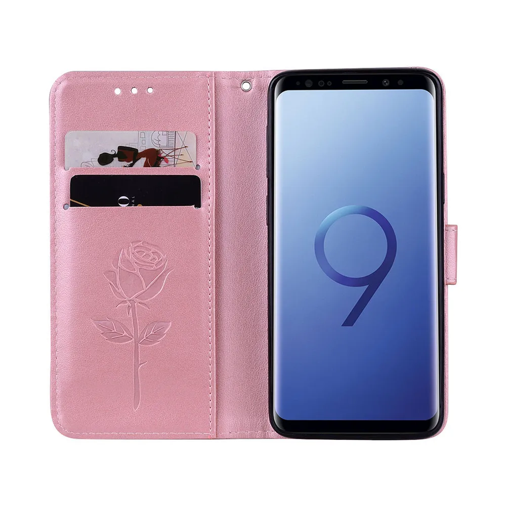 Чехол для samsung Galaxy S9 s9 чехол кожаный телефон кожного покрова Вертикальный флип