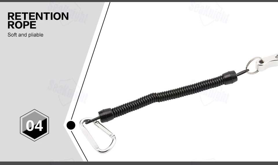 Многофункциональные рыболовные плоскогубцы Seaknight SK004, 80 г, 17 см, резак из алюминиевого сплава, рыболовные снасти+ удерживающий трос