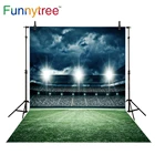 Фон Funnytree для фотосъемки с изображением футбольного стадиона ночного поля травы чемпионата