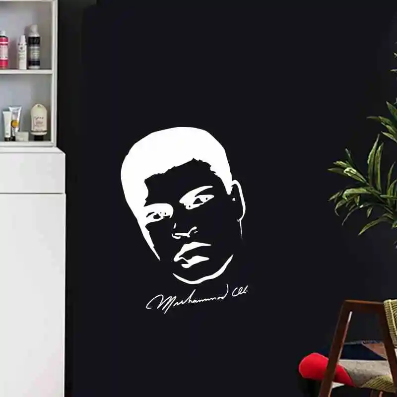 Muhammad Ali боксерские настенные Стикеры перчатки бесплатные боевые плакаты