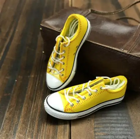 yellow 1 пара кроссовок 4,5 см, Тканевая обувь для кукол blyth, обувь для кукол 1/6, аксессуары для кукол(fit Blyth, Licca, Azone, 1/6 Doll - Color: yellow