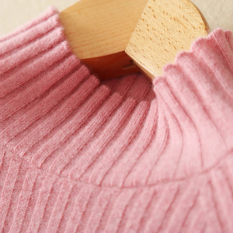 Свитер из чистого кашемира осенне-зимний свитер высокого качества с высоким