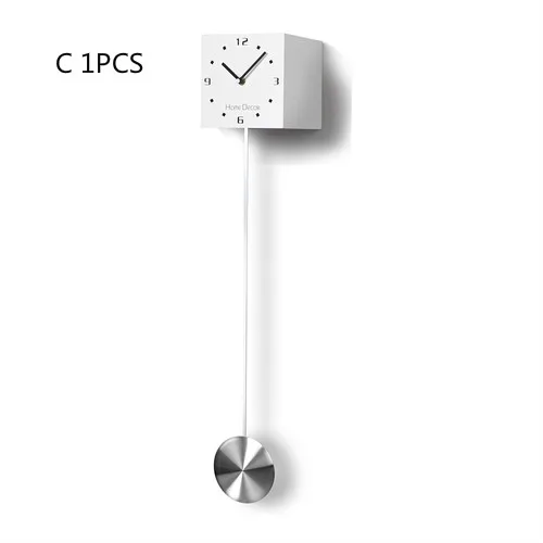 C 1PCS 1 шт., креативные часы в скандинавском стиле для гостиной, Современные Простые художественные супер тихие часы, модные атмосферные часы-качели LU727957 - Цвет: C 1PCS