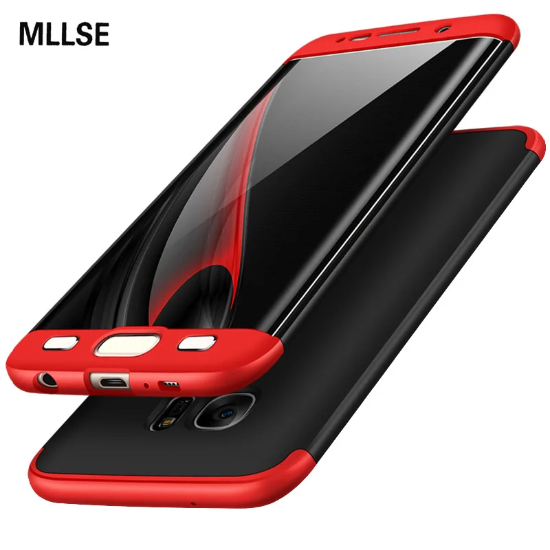 MLLSE 3 в 1 жесткий двойной Dip 360 полная защита чехол для телефона SAMSUNG Galaxy S7 Edge тонкий