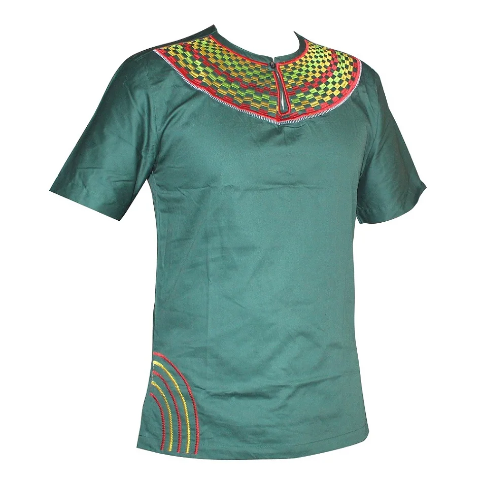 ggreen Африканский вышитый Потрясающие цвета Традиционный Mali Топ dashiki - Цвет: ggreen