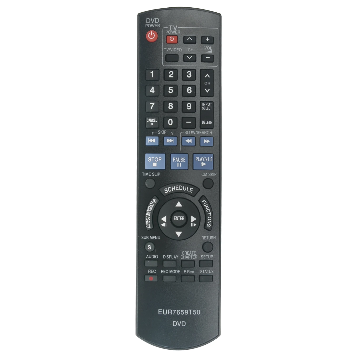 Пульт дистанционного управления EUR7659T50 для Panasonic DVD рекордер(DVDR) DMREZ17P DMREZ17 DMREZ17K DMREZ17PK DMREZ17S DMREZ37VK DMREZ37V