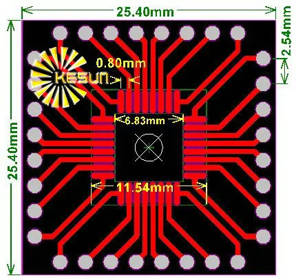 10 шт. QFP32 QFN32 поворотный DIP32 0 65 мм 8 IC адаптер гнездо/адаптер пластина PCB|pcb joystick|pcb