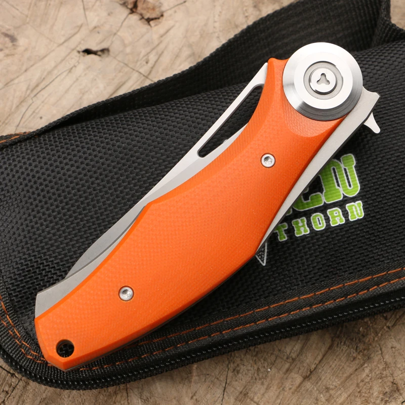 Складной нож Green thorn made Dark Flipper титановое лезвие D2 рукоятка G10 Походный для