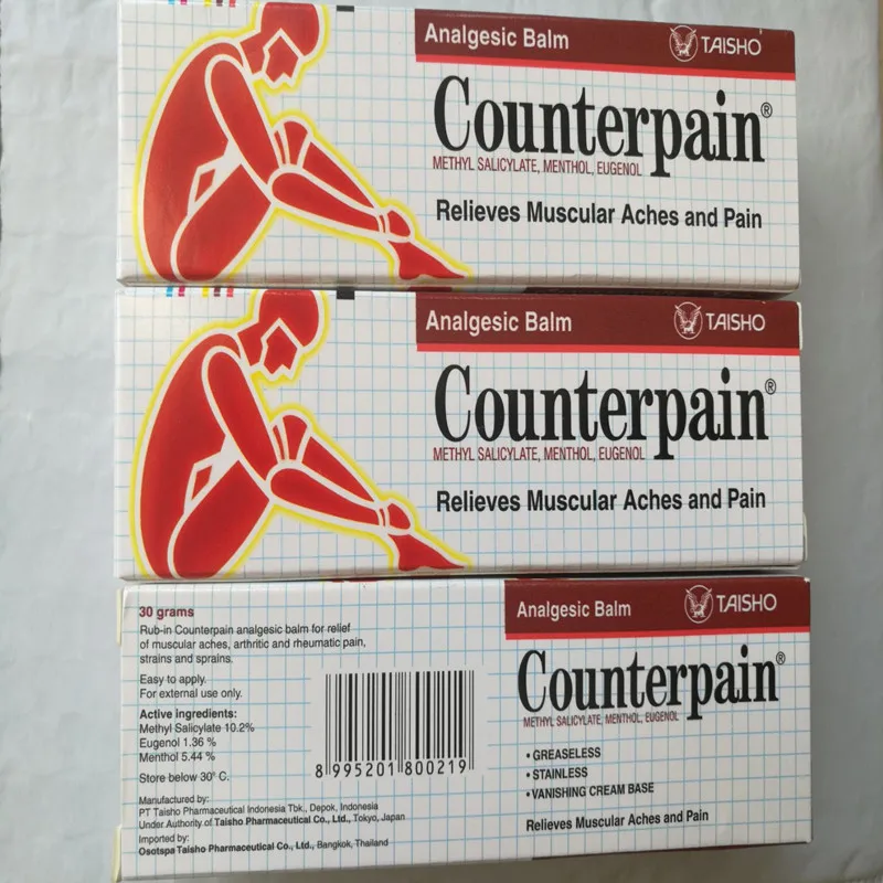 Г 1 шт. 30 г Таиланд Counterpain обезболивающая мазь снимает суставы Артрит Боль мышцы